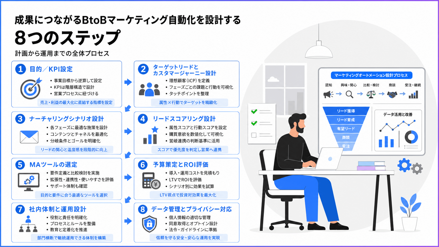 BtoB MA設計の8つの具体的なステップ