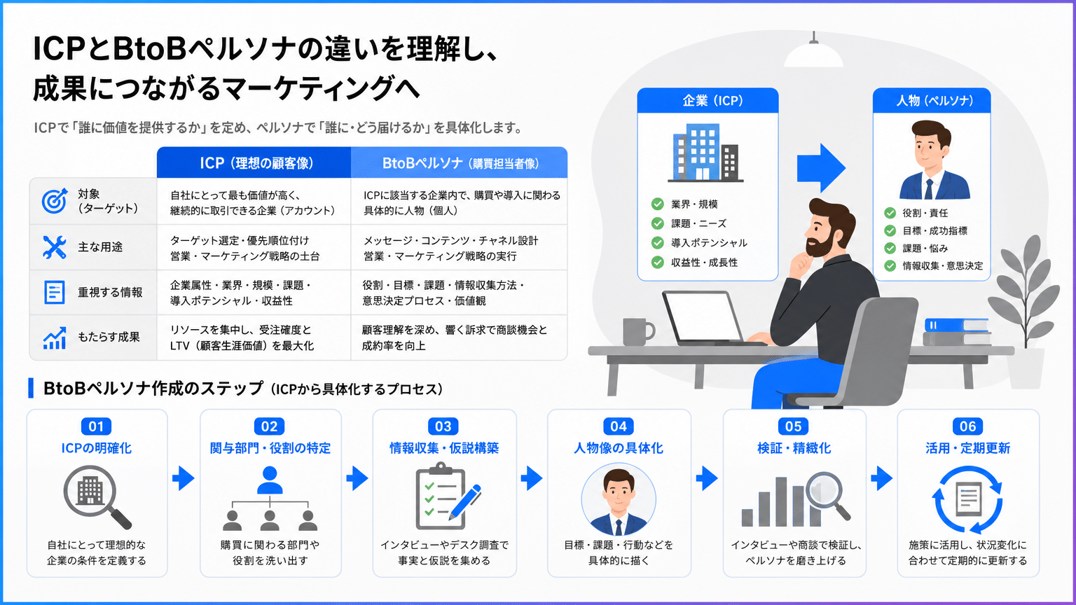 ICPとBtoBペルソナの違いと連携戦略
