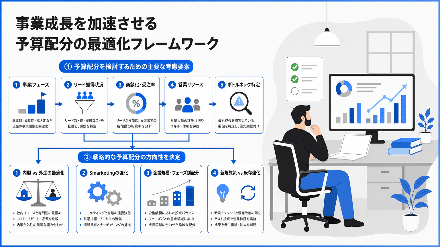 BtoBマーケティング予算配分の最適化フレームワーク