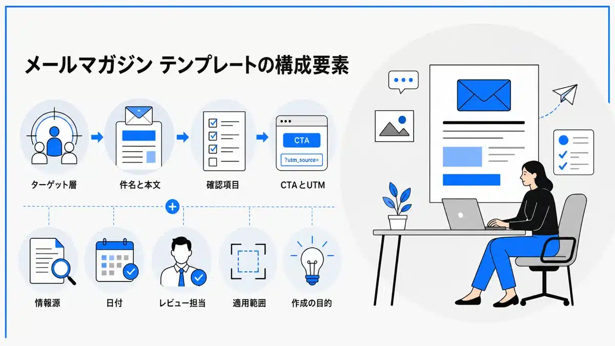 mailmagazine create 4 | テクロ株式会社 メルマガ制作テンプレートの判定軸と記録項目