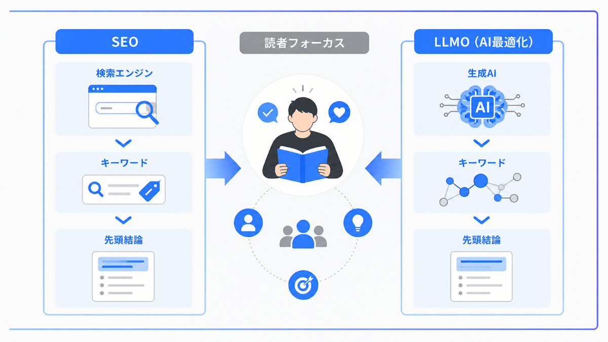 owned-media-writing-3 | テクロ株式会社 SEOとLLMO(AI最適化)の関係